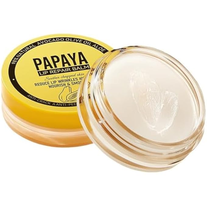 Grospe HYDRATING LIP BALM FOR DRY, CRACKED LIPS - LIP REPAIR MOISTURIZER CREAM WITH PAPAYA EXTRACT FOR LONG-LASTING MOISTURIZING SMOOTHING AND SOFTENING SUITABLE FOR DAY & NIGHT USE,6G - Image 1